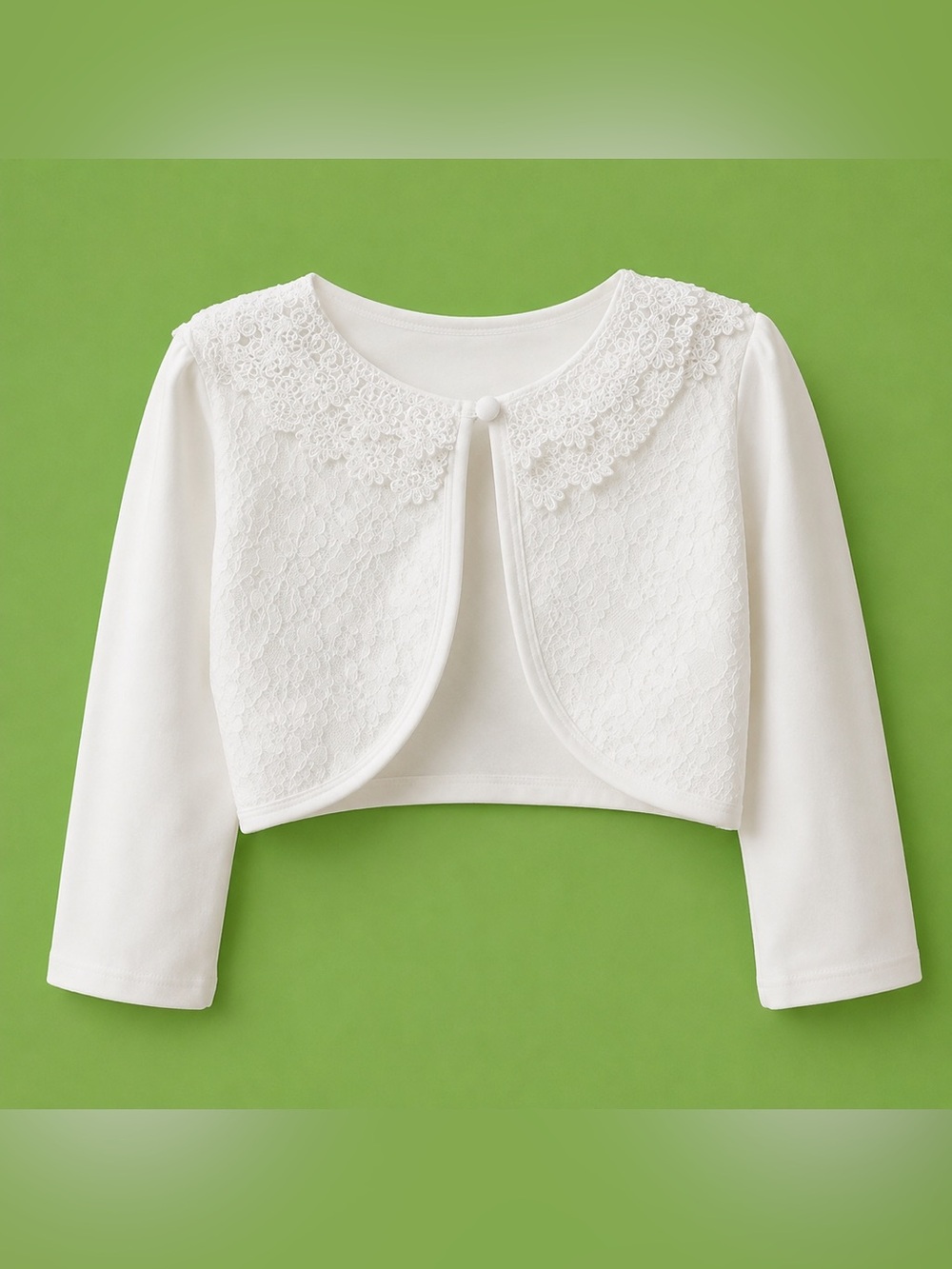Girls Laced Long Sleeve Over Dress knit Jacket
